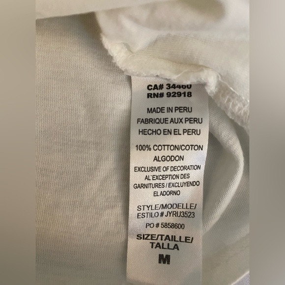 Juicy Couture Vintage Girls-Kids White Tee with Gold and Pink Accents Size Med - Picture 9 of 9